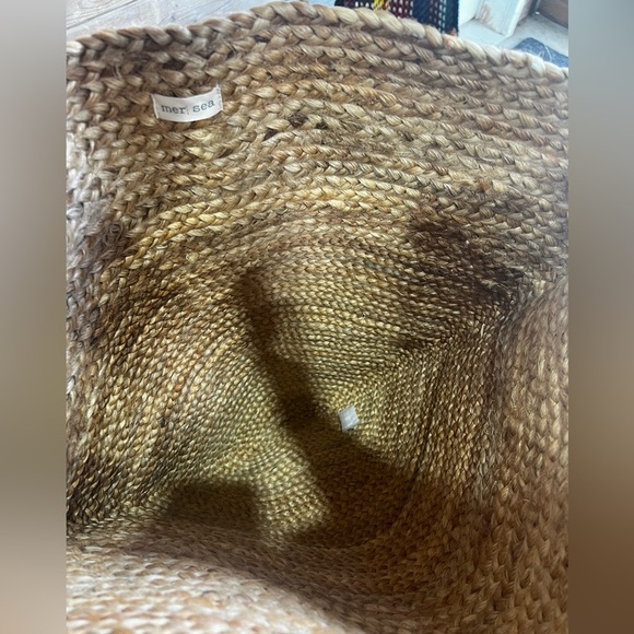 ☀️LAST ONE☀️ NWT Mer Sea Mersea Natural Jute Large Tote Merrakesh Collection - Picture 5 of 10